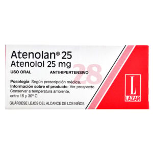 ATENOLAN 25 MG 28 COMP