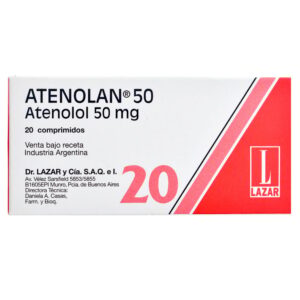 ATENOLAN 50 MG 20 COMP