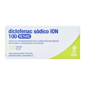 DICLOFENAC 100 RETARD 10 CAP