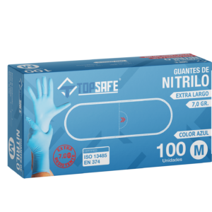 GUANTE CAJA 100 NITRILO AZUL LARGO