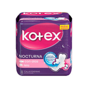 KOTEX NOCTURNA C/ALAS 8 UNID