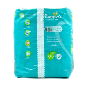 PAMPERS CONFORT SEC FORTE BAG XXG 56 UNI