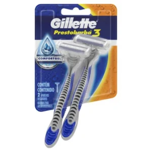 GILLETTE PRESTOBARBA 3 HOMBRE 2 UNID