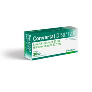 CONVERTAL D 50/12.5 MG 30 COMP