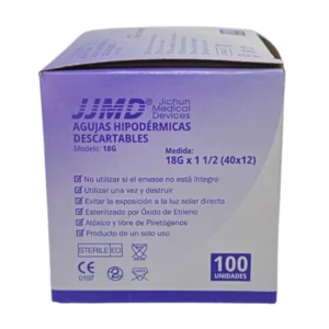 AGUJA DESCARTABLE 18G