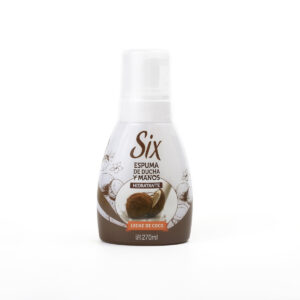 SIX ESPUMA DUCHA Y MANOS LECHE COCO 270