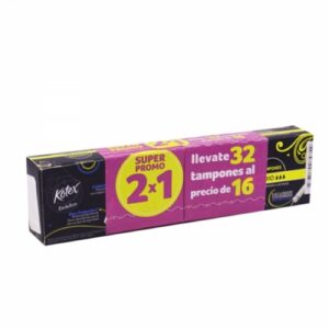 KOTEX TAMPONES SUPER 20 UNID 2X1