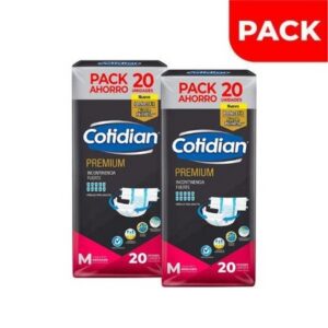 COTIDIAN PREMIUM M 20 PAÑALES