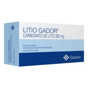 LITIO GADOR 300 MG 60 COMP