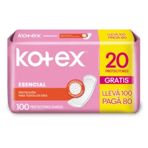 KOTEX PROT DIARIO ESENCIAL 100 UNID