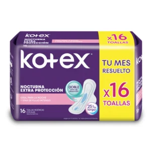KOTEX NOCTURNA C/ALAS 16 UNID