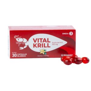 VITAL KRILL OMEGA 3 30 CAP VAINILLA