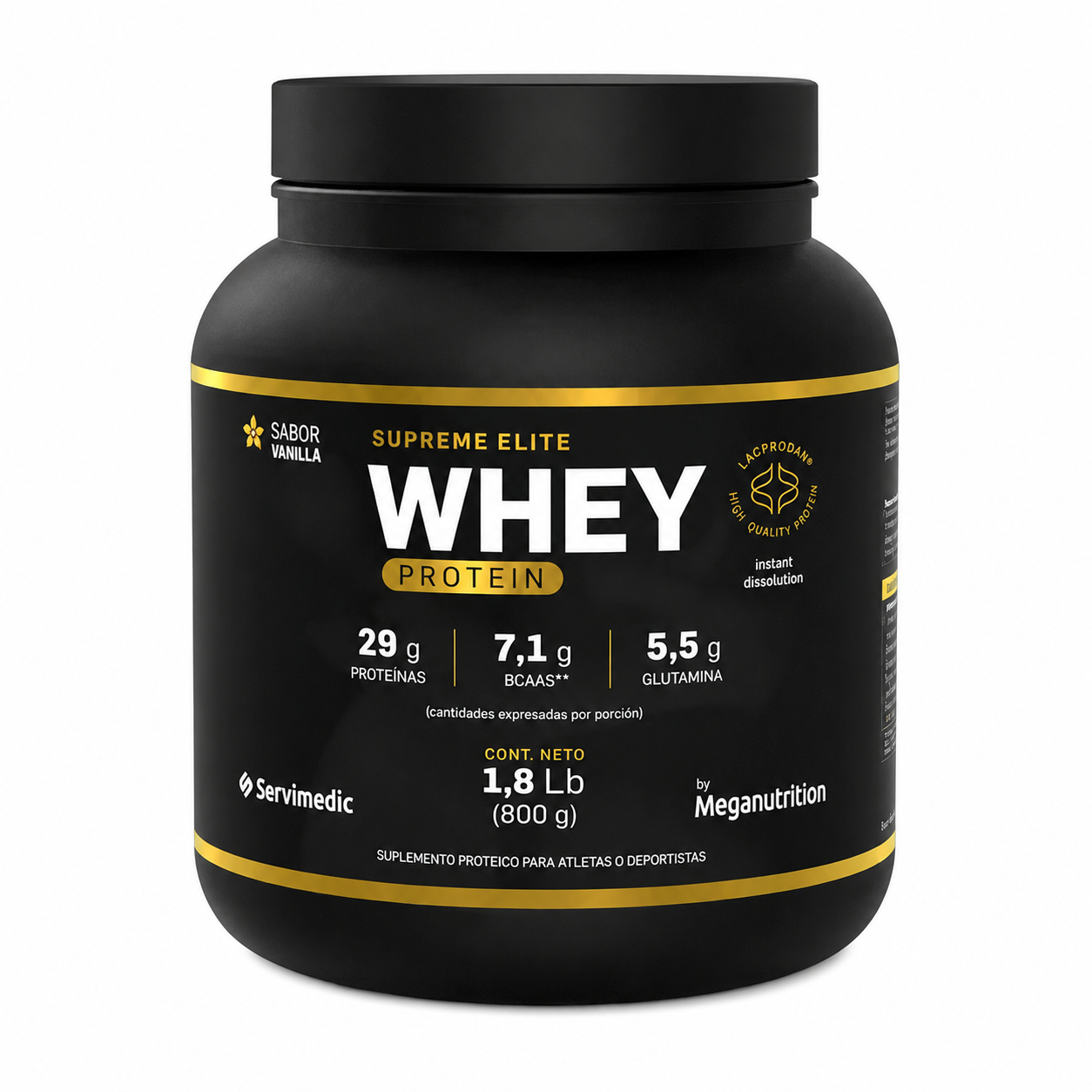 WHEY PROTEIN VAINILLA  800 GR